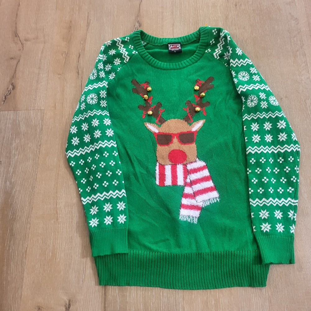 Well Worn Woman's Ugly Christmas Sweater Size L